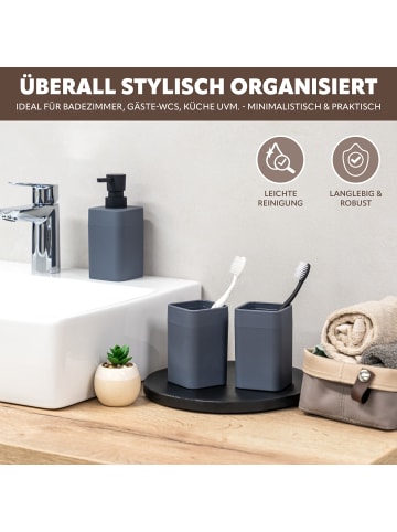 bremermann Badezimmer-Set SAVONA, Soft-Touch, eckig