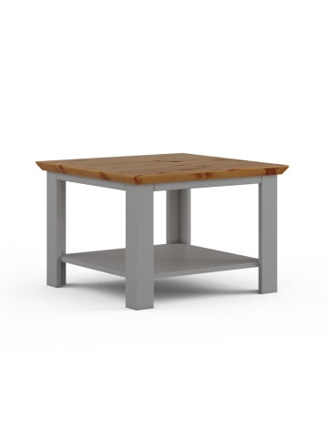 Feldmann-Wohnen Couchtisch Marone Elite grau / Kiefer Natur 70 / 70 / 48cm