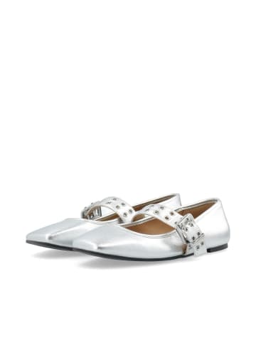 Bianco Mary Jane Schuhe in Silver