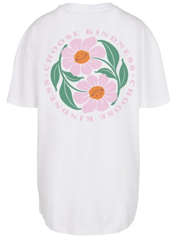 Mister Tee Mister Tee Damen Choose Kindness Oversize Boyfriend Tee in white