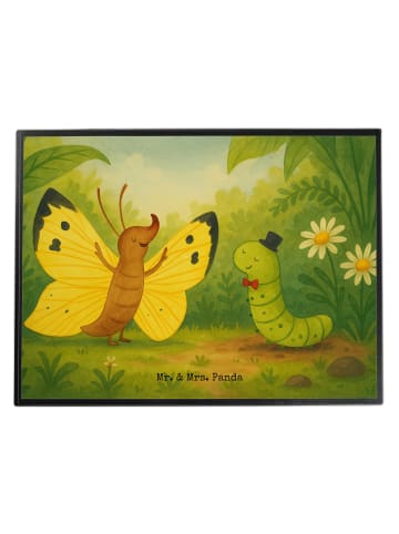 Mr. & Mrs. Panda Schreibunterlage Raupe Schmetterling Design ohn... in Weiß