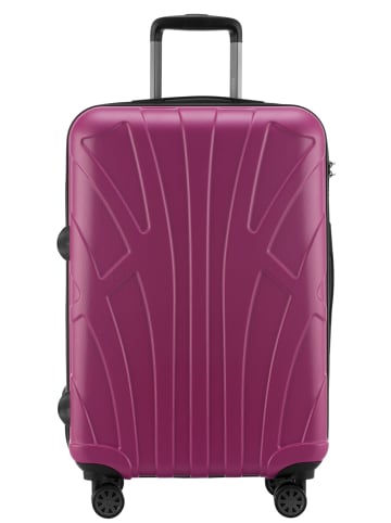 suitline mittelgroßer Hartschalen-Koffer Check-In Reisekoffer TSA 68L in Magenta