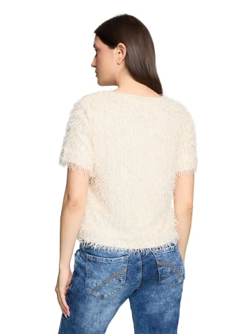 CARTOON Sweatshirt mit Fransen in Rohweiß