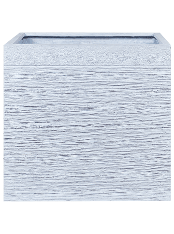 Beliani Outdoor Blumentopf PAROS in Weiß - (W) 50 x (H) 46 x (L) 50 cm