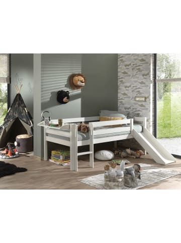 58 aufm Kessel KOJENBETT mit Rutsche Karolina 208x83x175 aus Massivholz in Weiß