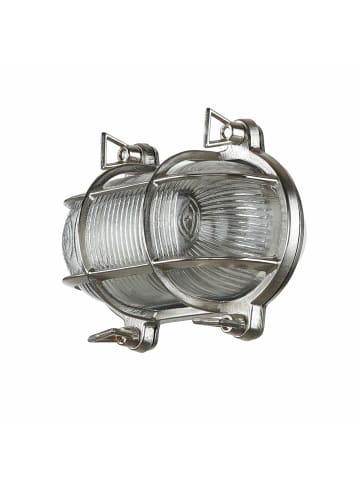 Licht-Erlebnisse Außen Wandlampe (B)18 x (H)10 cm in Nickel matt