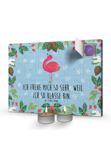 Mr. & Mrs. Panda Duftkerzen Adventskalender Flamingo Stolz mit S... in Eisblau