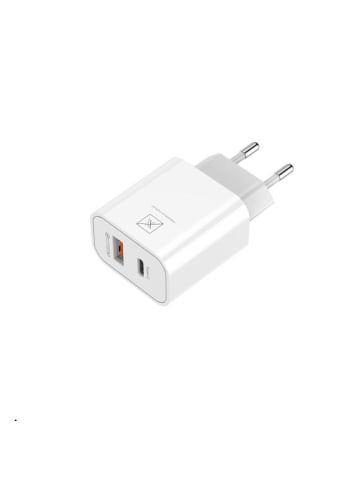 Wisam Netzladegerät MX ALFA 20W PD+QC, USB-A+C weiß TTT