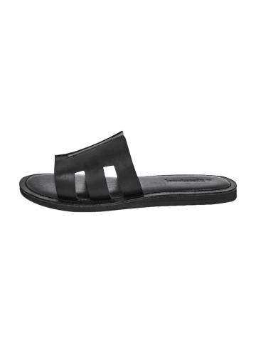 Les Tropéziennes par M Belarbi Flache Ledersandalen Emia Schwarz