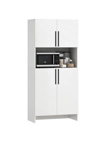 HOMCOM Küchenschrank in Weiß 79L x 40B x 175H cm