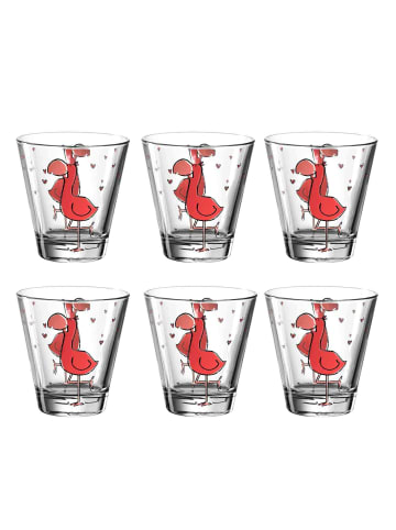 LEONARDO 6er Set Kinderbecher Bambini in 215 ml in Flamingo
