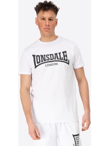 Lonsdale T-Shirt "Fulwood T-Shirt Normale Passform" in Weiß