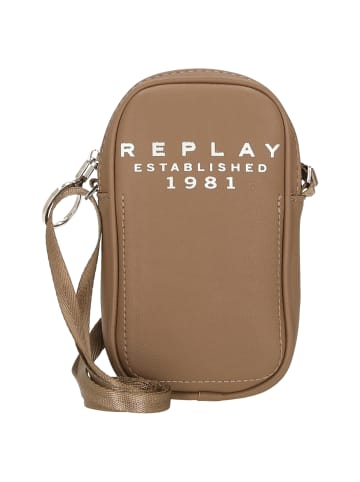 Replay - Handytasche 16 cm in dirty pale beige