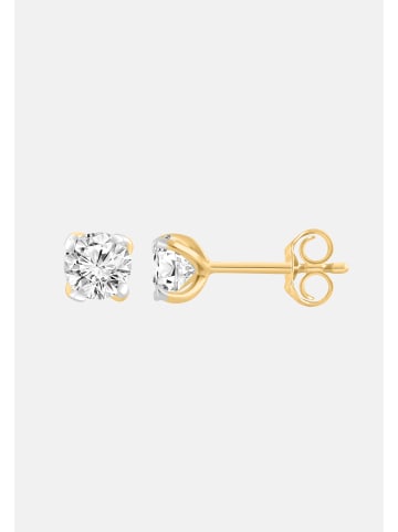Ethische Diamanten Ohrringe aus 375 Gelbgold mit Lab Grown Diamant