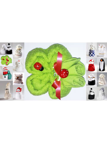 JACK Frottier Geschenk Set Handarbeit Origami Kleeblatt