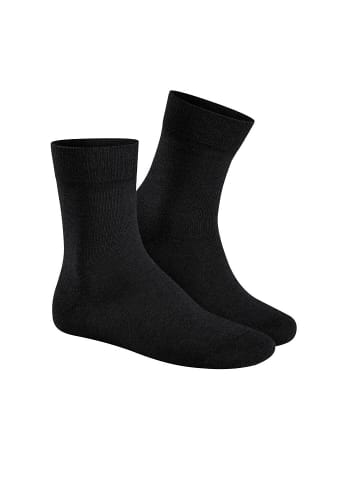 Hudson Socken Relax Cotton weich in Black