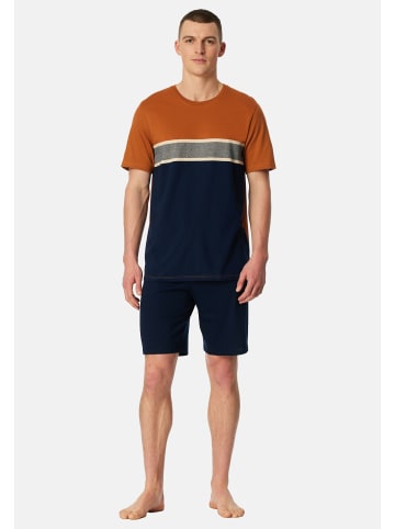 Schiesser Schlafanzug Casual Nightwear in Admiral