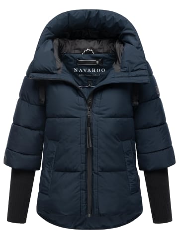 Navahoo Steppjacke Lotusherz XIV in Navy