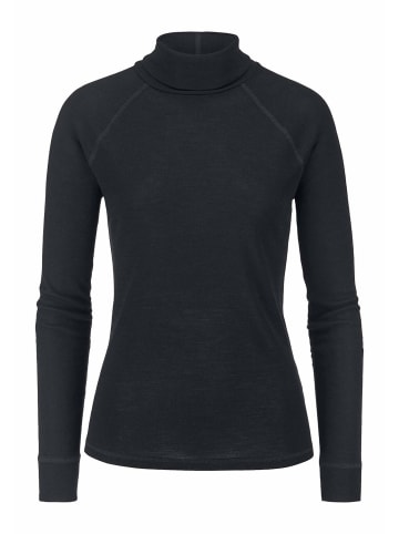 Hessnatur Hessnatur Longsleeve Slim aus Bio-Merinowolle und TENCEL™ Lyocell in schwarz