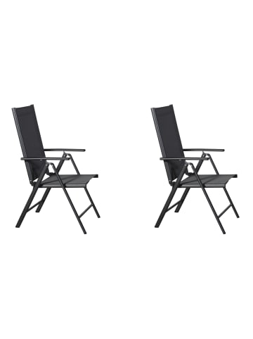 ebuy24 Gartenstuhl Kelly Schwarz 55 x 68 cm