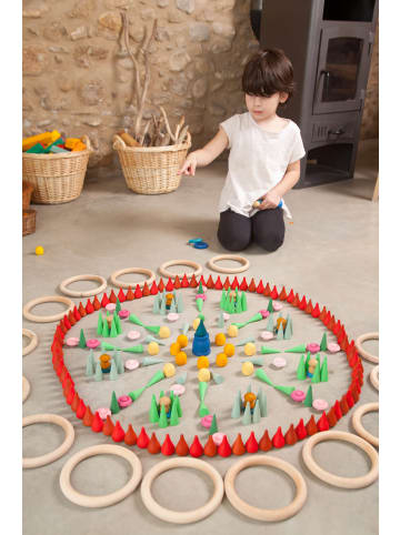 Grapat 36 Mandala grüne Kegel - ab 3 Jahren