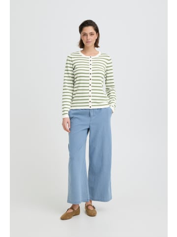 ICHI Langarm IHLULS Regular fit in SMALL IGUANA WHITE STRIPE