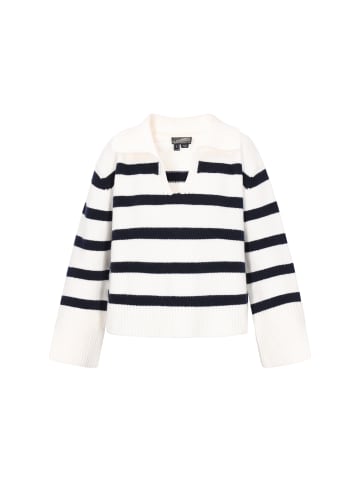 DreiMaster Maritim Sweater in offwhite dark navy