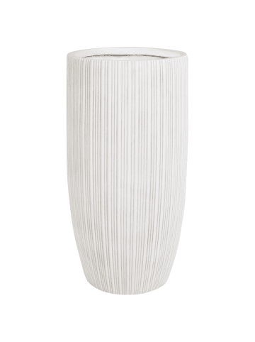 Beliani Outdoor Blumentopf ZELKOVA in Beige - (W) 35 x (H) 70 x (L) 35 cm