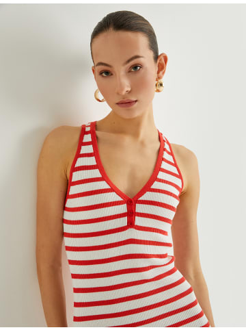 KOTON Kleid in Rot Gestreift