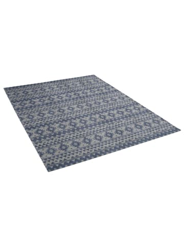 Kayoom Wohnzimmer Teppich – Kurzflorteppich Sunny 210 in hellblau - rechteckig