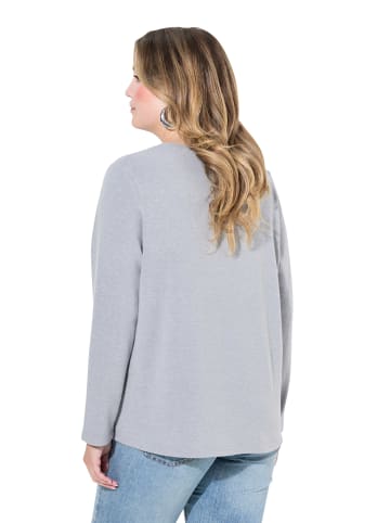 MIAMODA Pullover in grau melange
