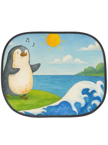 Mr. & Mrs. Panda Sonnenschutz Auto Pinguin Surfer Design ohne Sp... in Weiß