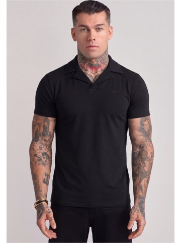 SikSilk Polo Shirt in black