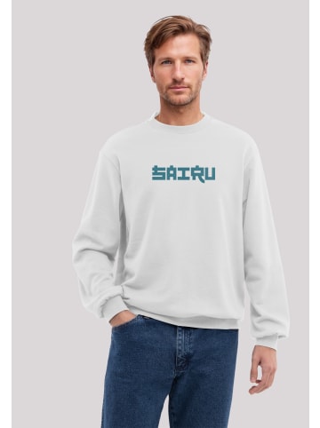 F4NT4STIC Sweatshirt Koi Fish Japan Streetstyle in off-white