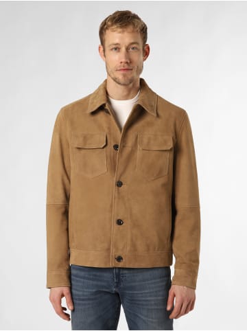 Strellson Lederjacke Caster in camel