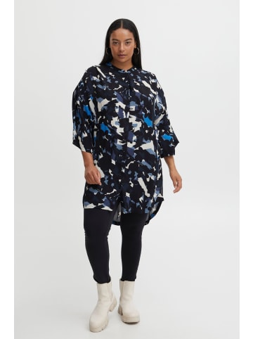 Fransa Langarmbluse FPHELENA TU 1 - 20611767  Longbluse mit All-Over-Muster in Blau