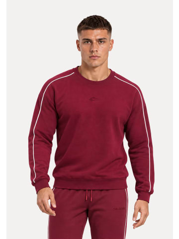 SMILODOX Sweatshirt Brenvaro in Bordeaux