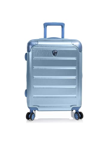 Heys Alumix 4 Rollen Kabinentrolley S 55 cm mit Dehnfalte icy blue