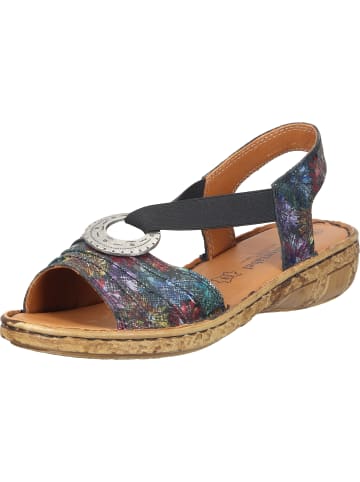 Comfortabel Komfort-Sandalen in schwarz/floral