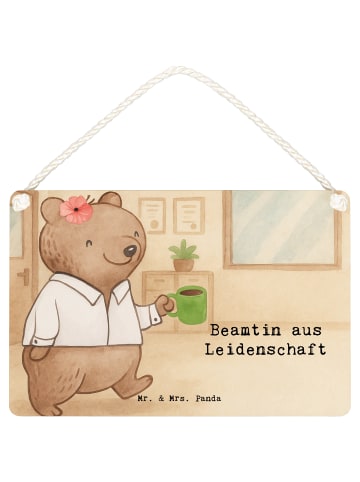 Mr. & Mrs. Panda Wegweiser Beamtin Leidenschaft Design mit Spruch in Weiß