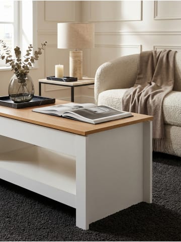 KADIMA DESIGN Couchtisch / Eiche 85x47x45 cm Wohnzimmertisch mit Stauraum