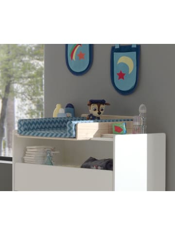 58 aufm Kessel WICKELKOMMODE Karilynn 90x74x106 aus MDF+Holz in Weiß