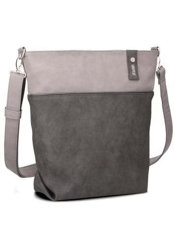 Zwei Jana J12 - Schultertasche 33 cm (papaya) in nubuk-stone
