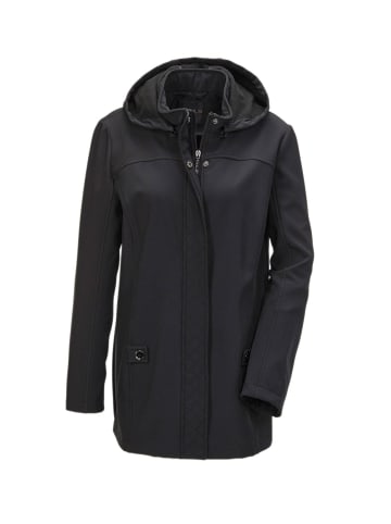 GOLDNER Kurzgröße:  Dünne wasserabweisende Softshelljacke in schwarz