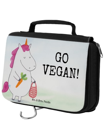 Mr. & Mrs. Panda Kulturbeutel Einhorn Vegan Design mit Spruch in Weiß