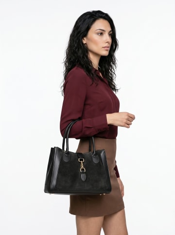 Samantha Look Shopper echt Leder in schwarz