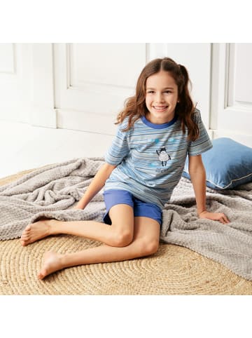 Erwin Müller Single-Jersey Kinder-Shorty in eisblau