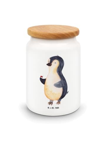 Mr. & Mrs. Panda Teedose Pinguin Marienkäfer ohne Spruch in Weiß