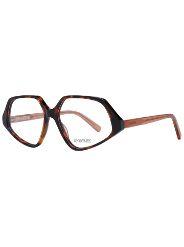 Sportmax Frauen Optische Fassungen Trapezförmig Braun