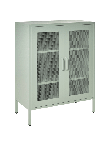 Beliani Sideboard WAKATIPU in Grün - (W) 80 x (H) 102 x (L) 40 cm